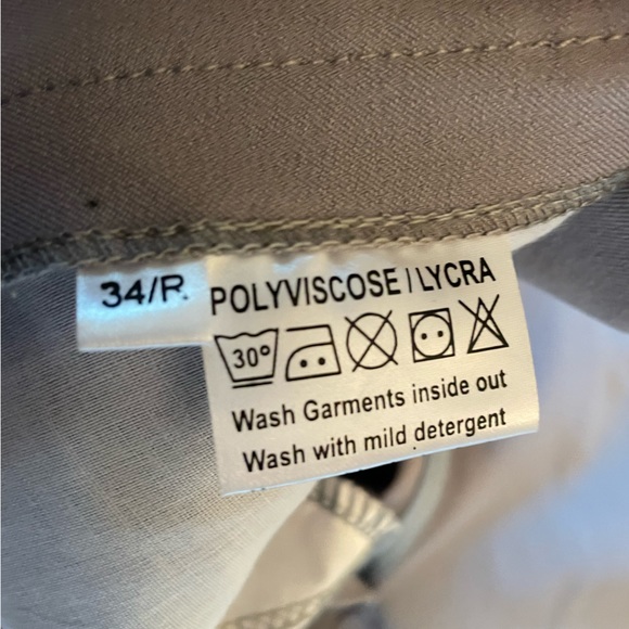 NWOT Ovation light gray equestrian knee patch breeches 34 - Picture 4 of 5